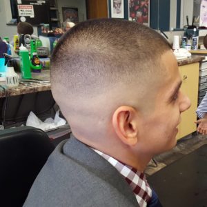 Bald haircut fade