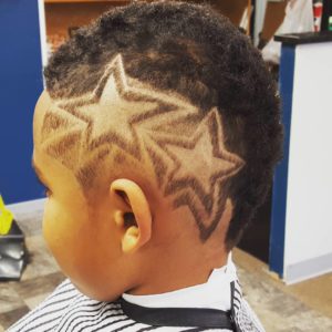 Double star haircut design