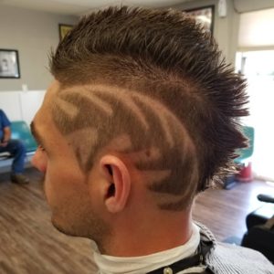 unique haircut and design by Skip