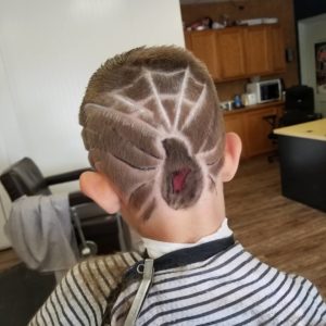 Spider Web Hair Design